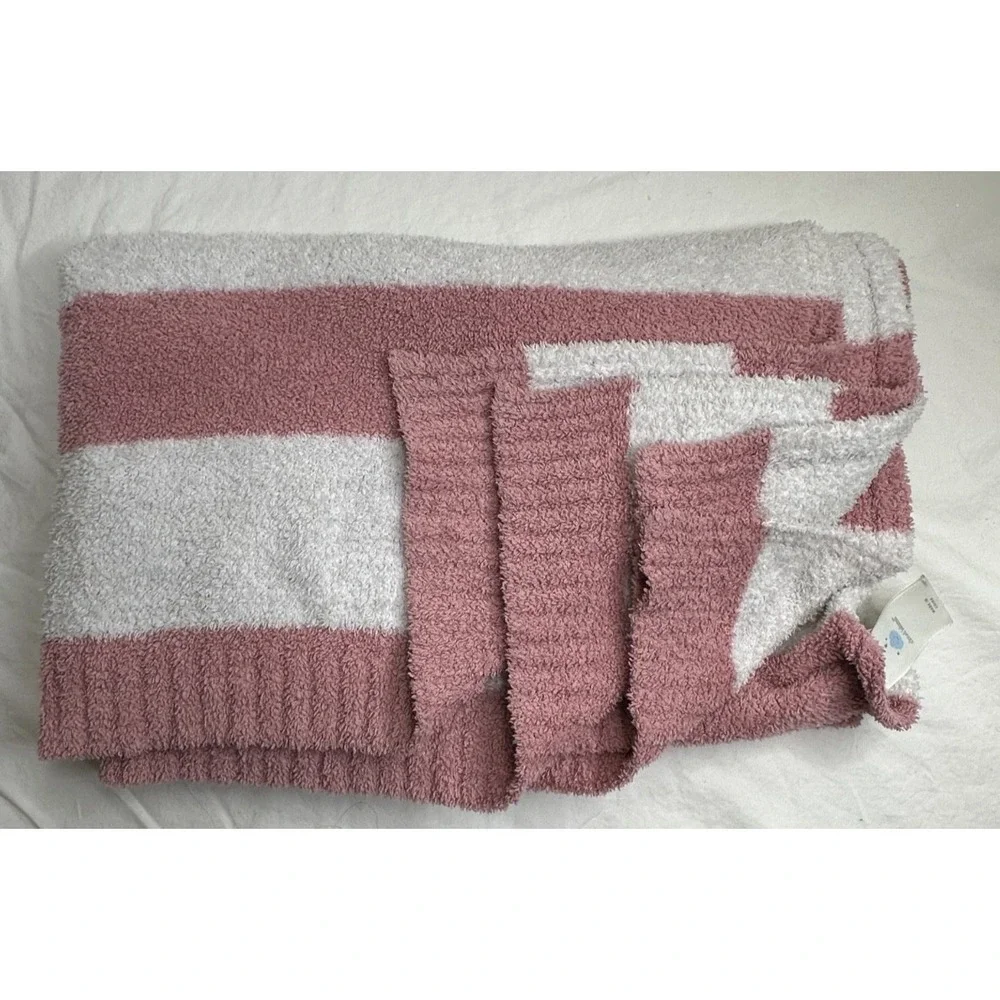 Cloud Island Pink Stripes Baby Blanket Soft‎ Chenille Target